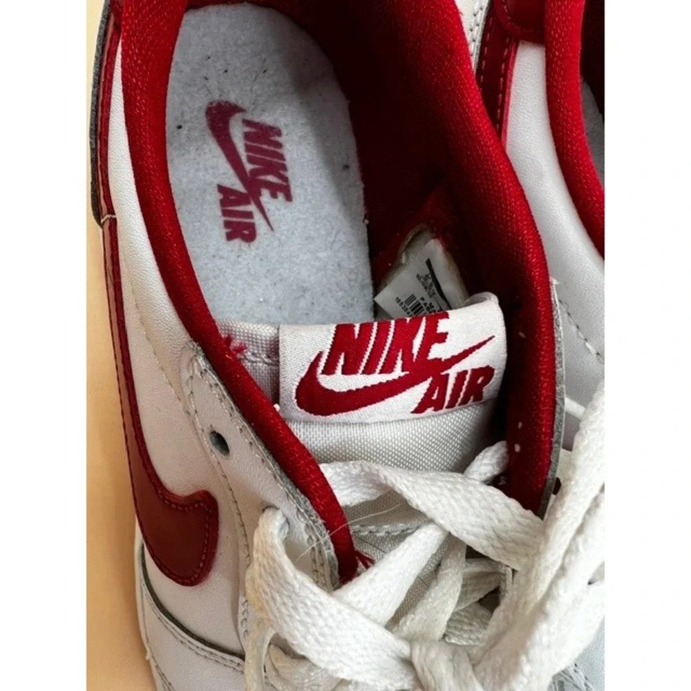 Nike Air Jordan 1 Retro Low OG Youth 5.5Y White Red Good 709999-101 Sneaker